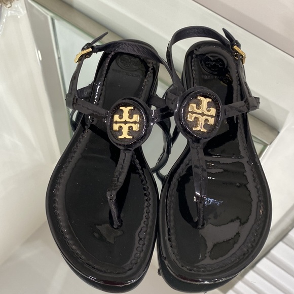 Tory Burch Dillan Sandal Black Size 6.5 - Picture 5 of 14